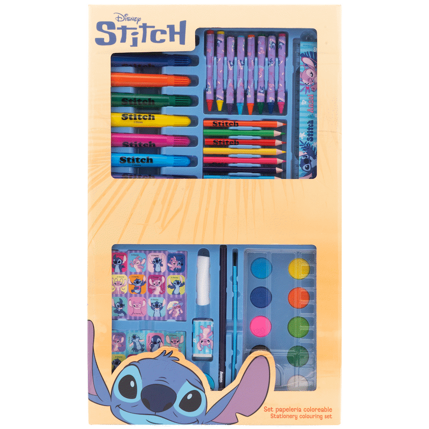 Disney Education and learning COLOURING STATIONERY SET BOX STITCH