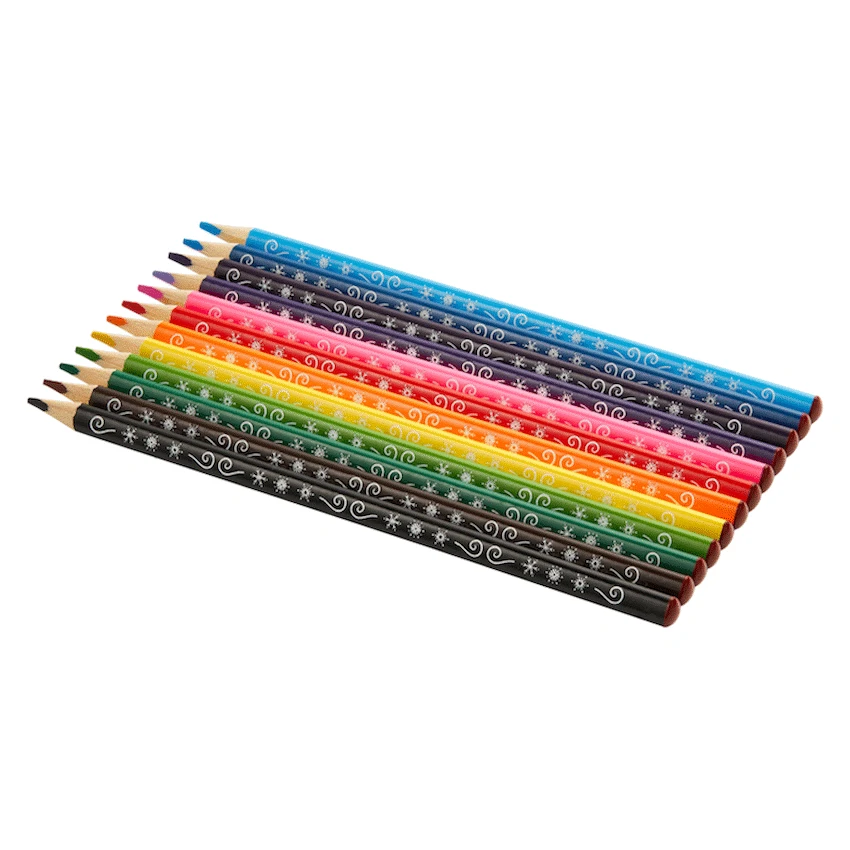 Disney Education and learning Frozen 12 Colour Pencils Triangular - Multi