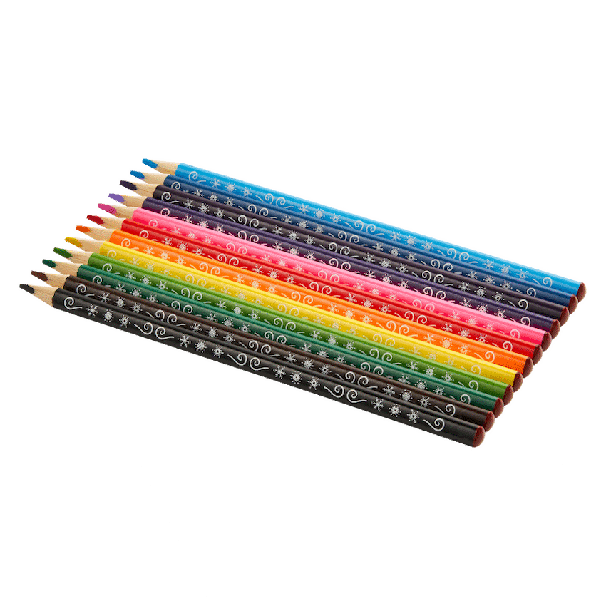 Disney Education and learning Frozen 12 Colour Pencils Triangular - Multi