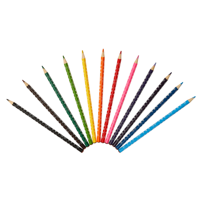 Disney Education and learning Frozen 12 Colour Pencils Triangular - Multi