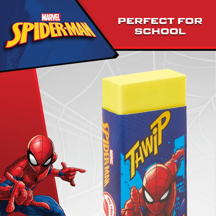 Disney Education and learning Spiderman 2 Pastel Primary Erasers. Multi