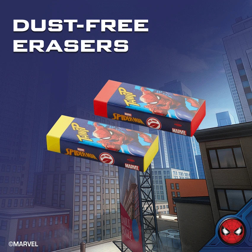 Disney Education and learning Spiderman 2 Pastel Primary Erasers. Multi