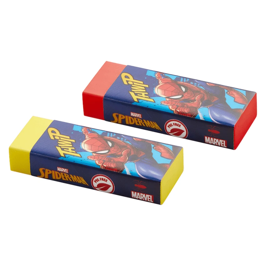 Disney Education and learning Spiderman 2 Pastel Primary Erasers. Multi