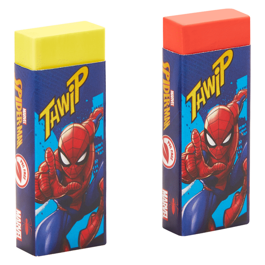 Disney Education and learning Spiderman 2 Pastel Primary Erasers. Multi