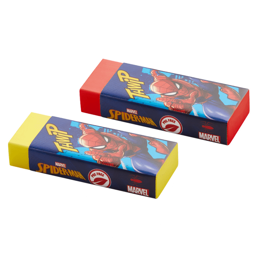 Disney Education and learning Spiderman 2 Pastel Primary Erasers. Multi