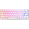 Ducky Keyboard One 2 Pro 60% Mechanical Keyboard; RGB; PBT Double Shot Keycaps - White- Cherry Red .