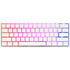Ducky Keyboard One 2 Pro 60% Mechanical Keyboard; RGB; PBT Double Shot Keycaps - White- Cherry Red .