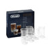 Delonghi Set 0f 6 Hot & Cold Coffee Glasses Collection - DLSC326
