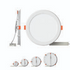 Pioled 12W LED Round Recessed Panel Light 6000K