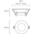 Eurolux Polycarbonate Downlight 86mm White