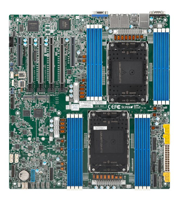 Supermicro MBD-X14DBI-B Dual Socket E2 (LGA-4710) Intel Xeon 6500/6700 Dual LAN M.2 10x SATA3 X14 DP Mainstream E-ATX Server Board | SKU MB-X14DBIB