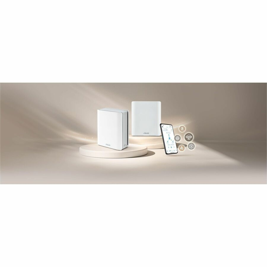 Asus ZenWiFi BT10 BT10(W-2-PK) Wi-Fi 7 IEEE 802.11 a/b/g/n/ac/ax/be Ethernet Wireless Router | SKU AS-BT102PK