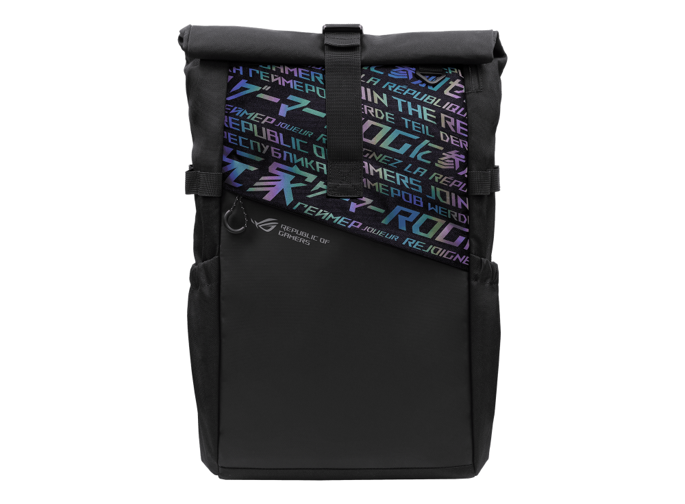 ASUS BP4701 ROG Backpack|Fits up to 17 inch laptops|Water-repellent polyester material|Bold holographic cyber-text with reflecti