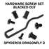 AWT Stainless Replacement Hardware Screw Kit for Spyderco Dragonfly - Black