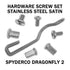 AWT Stainless Replacement Hardware Screw Kit for Spyderco Dragonfly - Satin