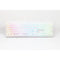 Ducky Keyboard Zero 6108 100% Mechanical Wireless Keyboard; RGB; USB 2.0 / 2.4GHz / BT - White - Cherry MX2A Brown switches.