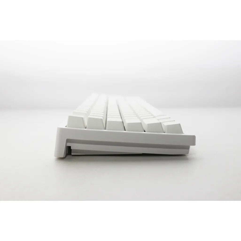 Ducky Keyboard Zero 6108 100% Mechanical Wireless Keyboard; RGB; USB 2.0 / 2.4GHz / BT - White - Cherry MX2A Brown switches.