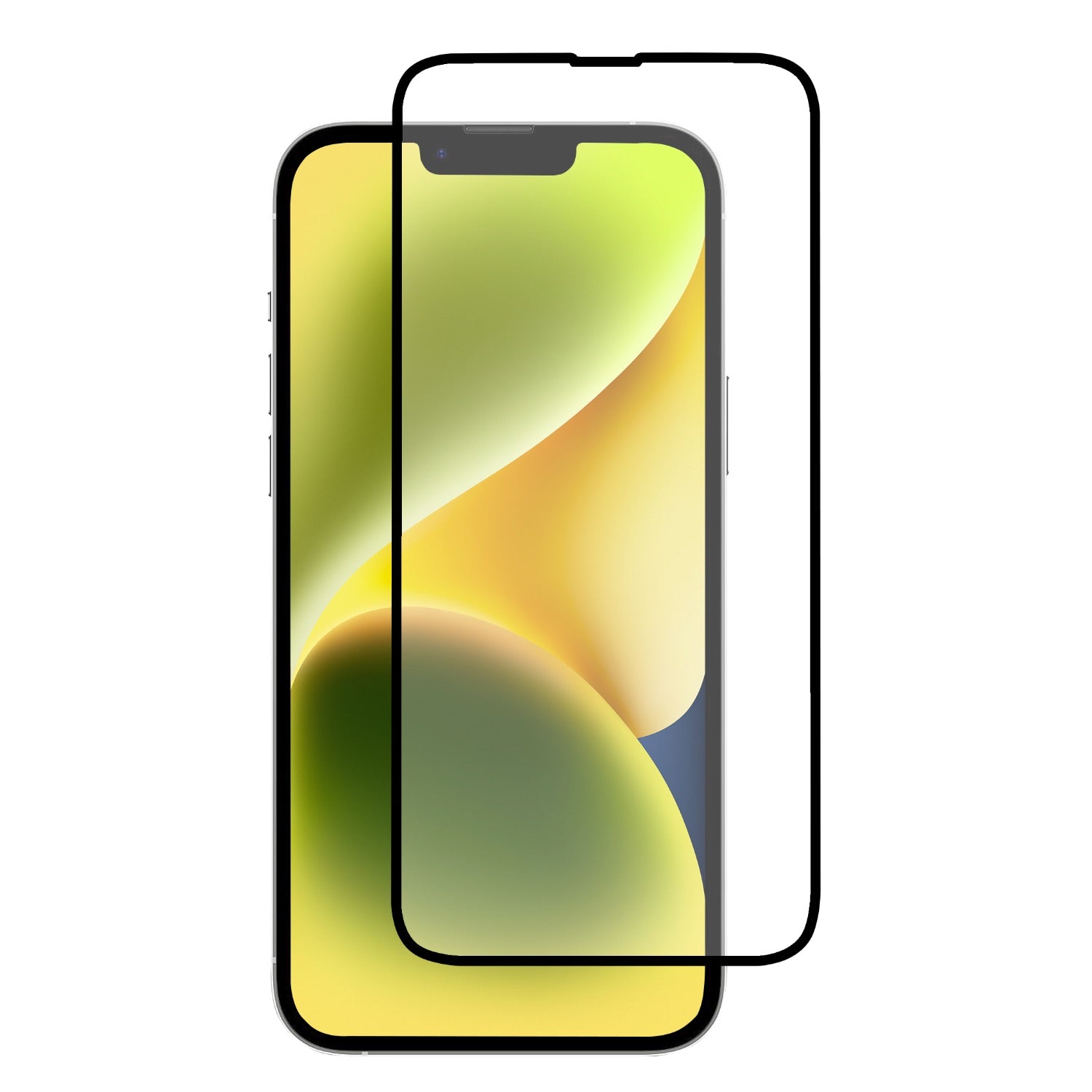 Body Glove Tempered Glass Screen Protector - Apple iPhone 16 / iPhone 15 - Black Border