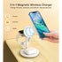 Choetech Fast Wireless 3 In 1 Magnetic Charging Stand T585-F 15W - White