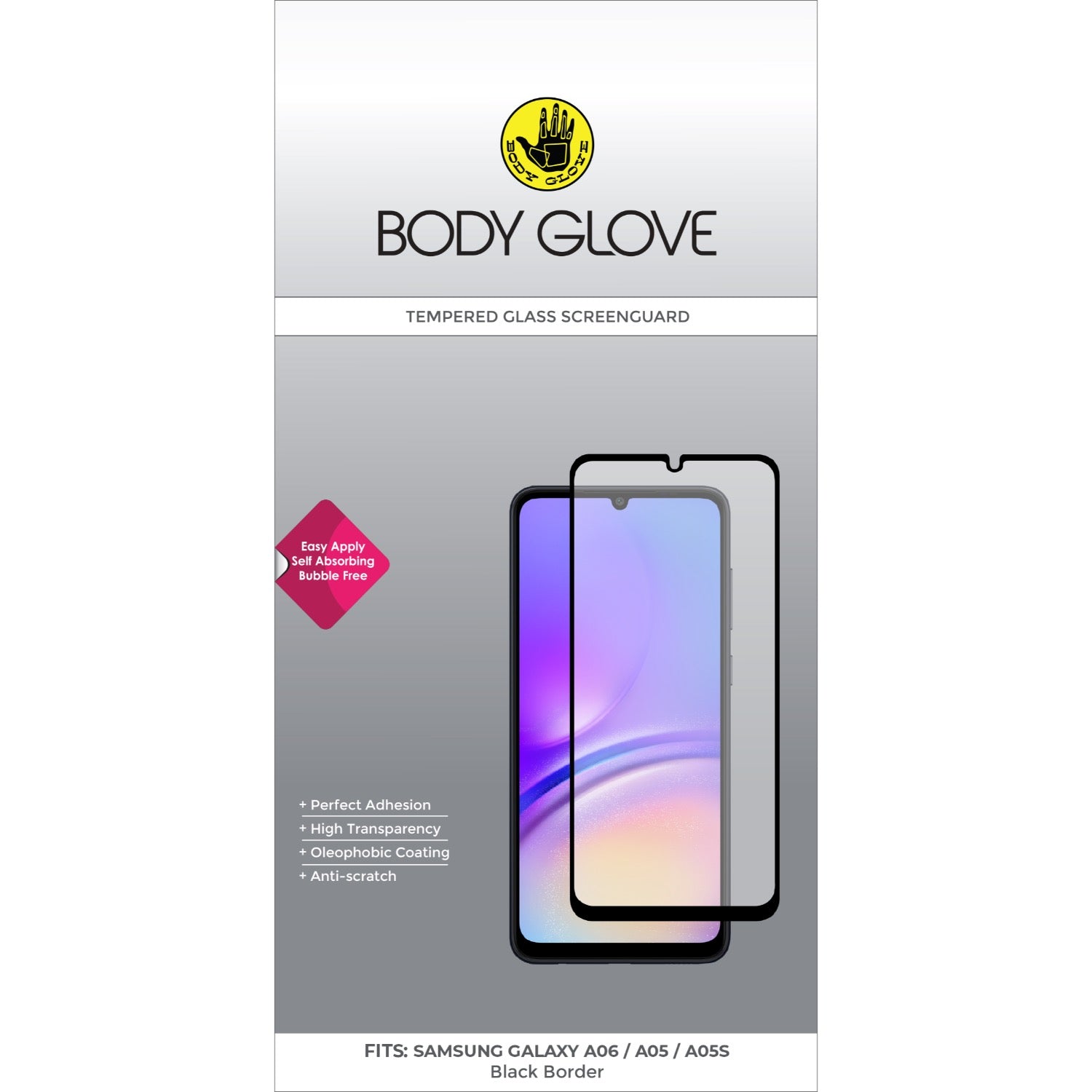 Body Glove Tempered Glass Screen Protector - Samsung Galaxy A07/A06/A05s/A05