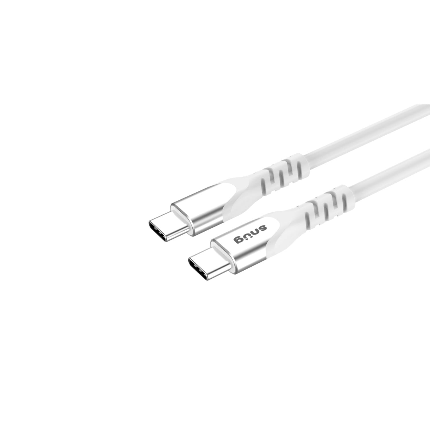 Snug Type-C To Type-C Silicone Cable - 1.2 Metre - White