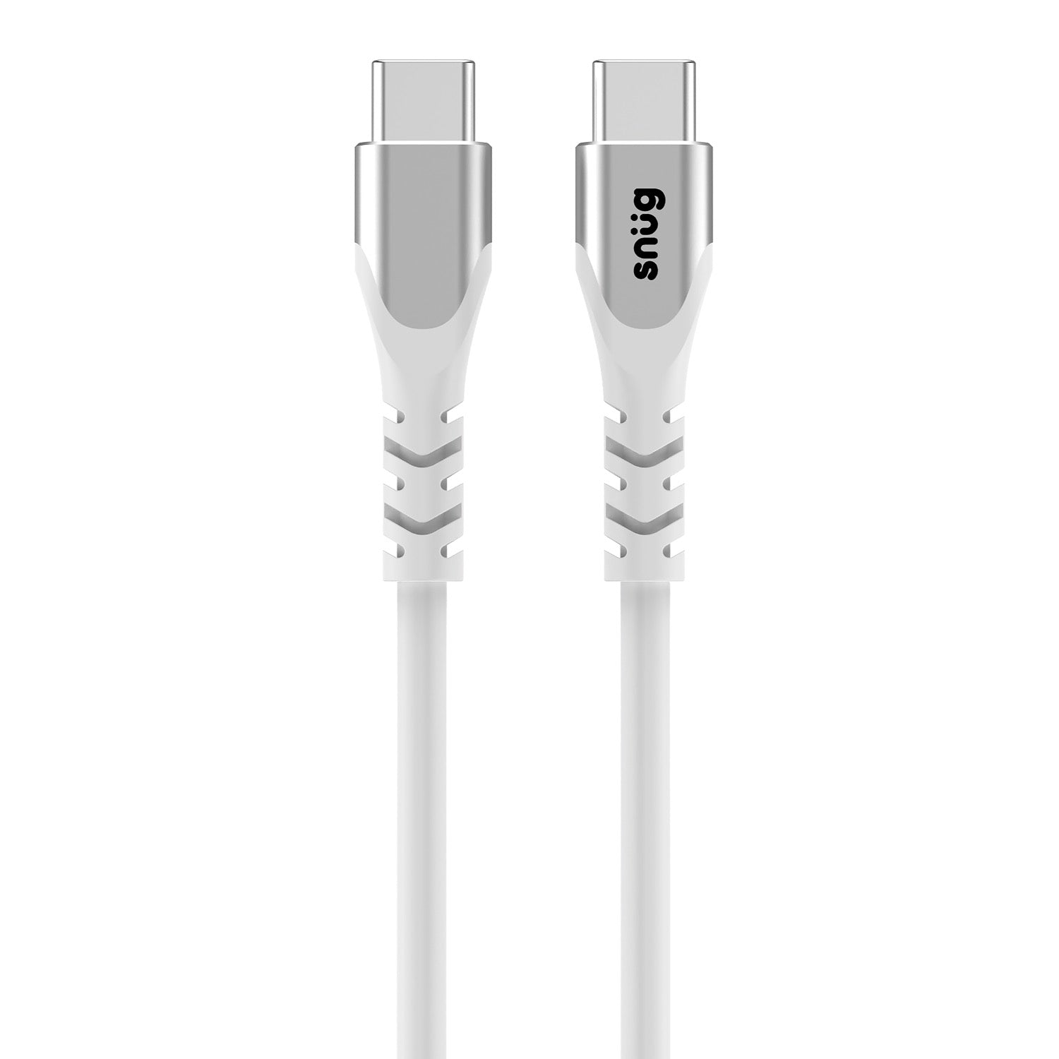 Snug Type-C To Type-C Silicone Cable - 1.2 Metre - White
