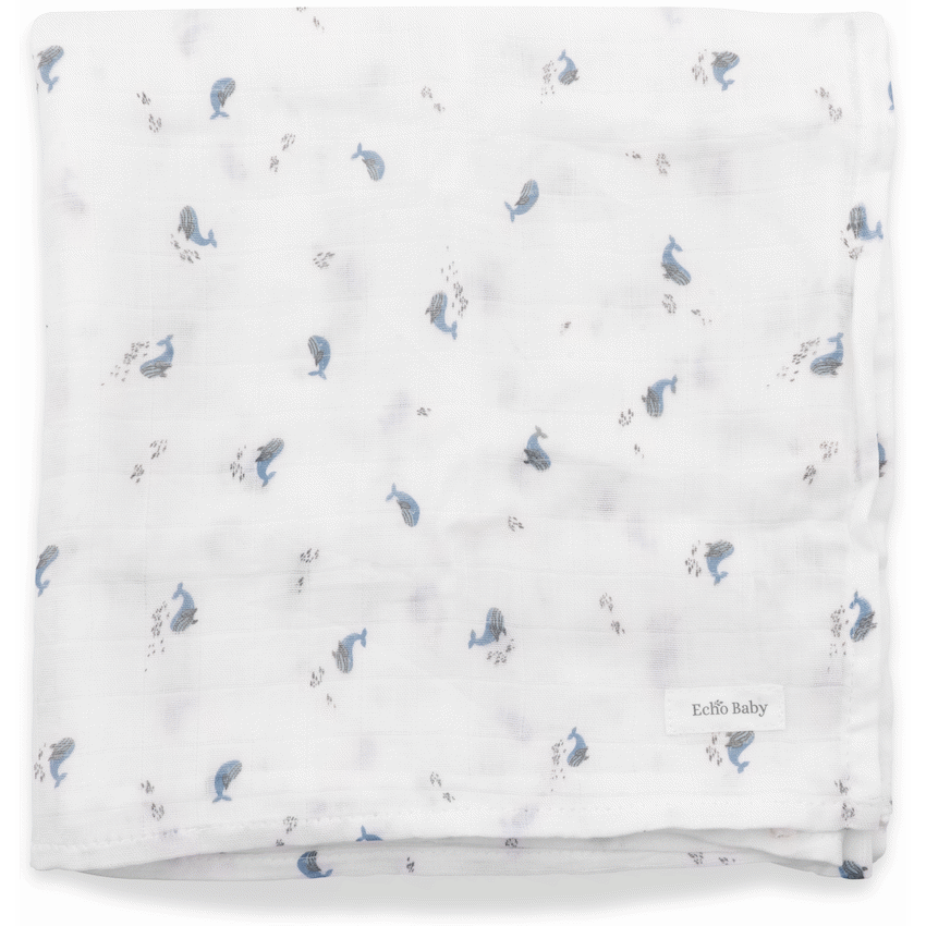 Echo Baby Baby & Toddler Muslin Swaddle Blanket - Ocean