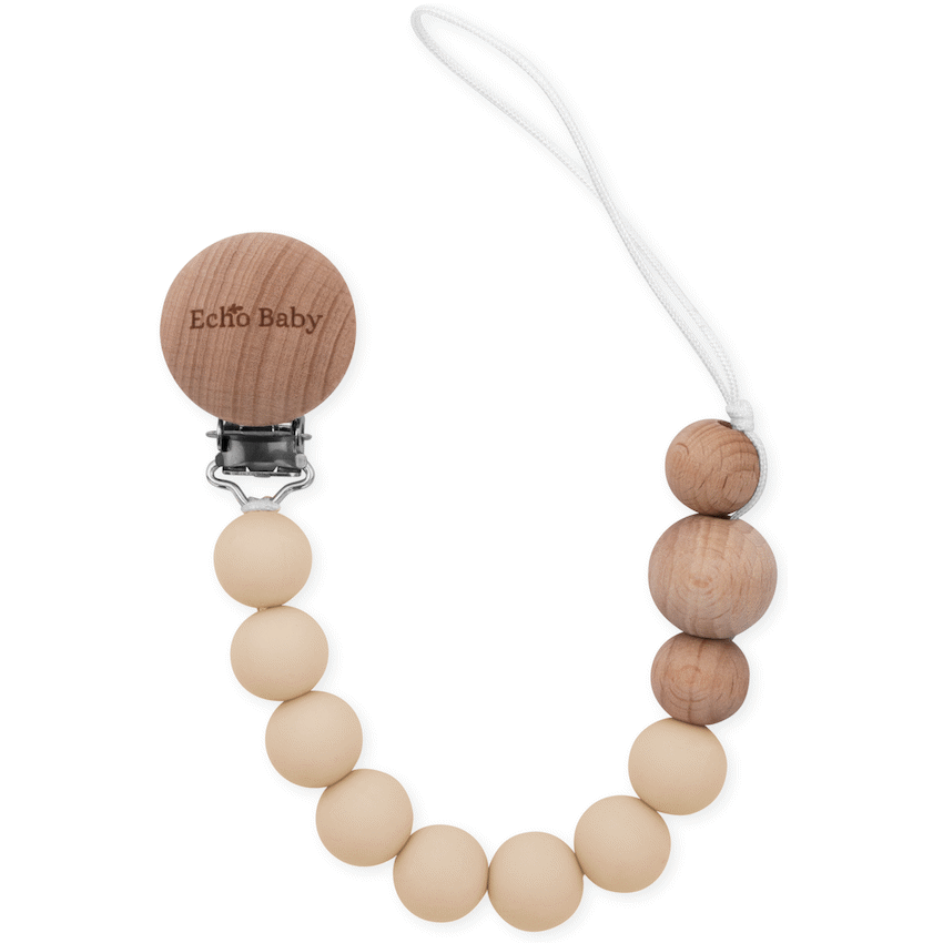 Echo Baby Baby & Toddler Silicone Dummy Clip - Ivory