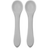 Echo Baby Baby & Toddler Silicone Feeding Spoons 2-Pack - Stone