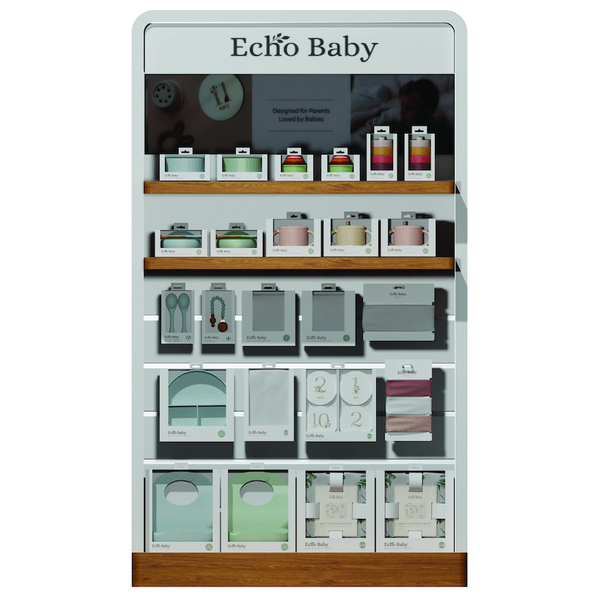 Echo Baby Echo Baby FSU Display (Adjustable Shelves) (1650 x 800 x 500)