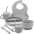 Echo Baby Echo Baby Silicone Feeding Bundle - Set of 6 - Stone