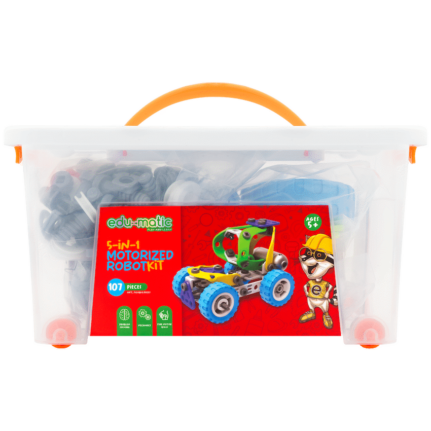 Edu Matic Edu-matic Flexi Build Robot Kit (107 pcs)