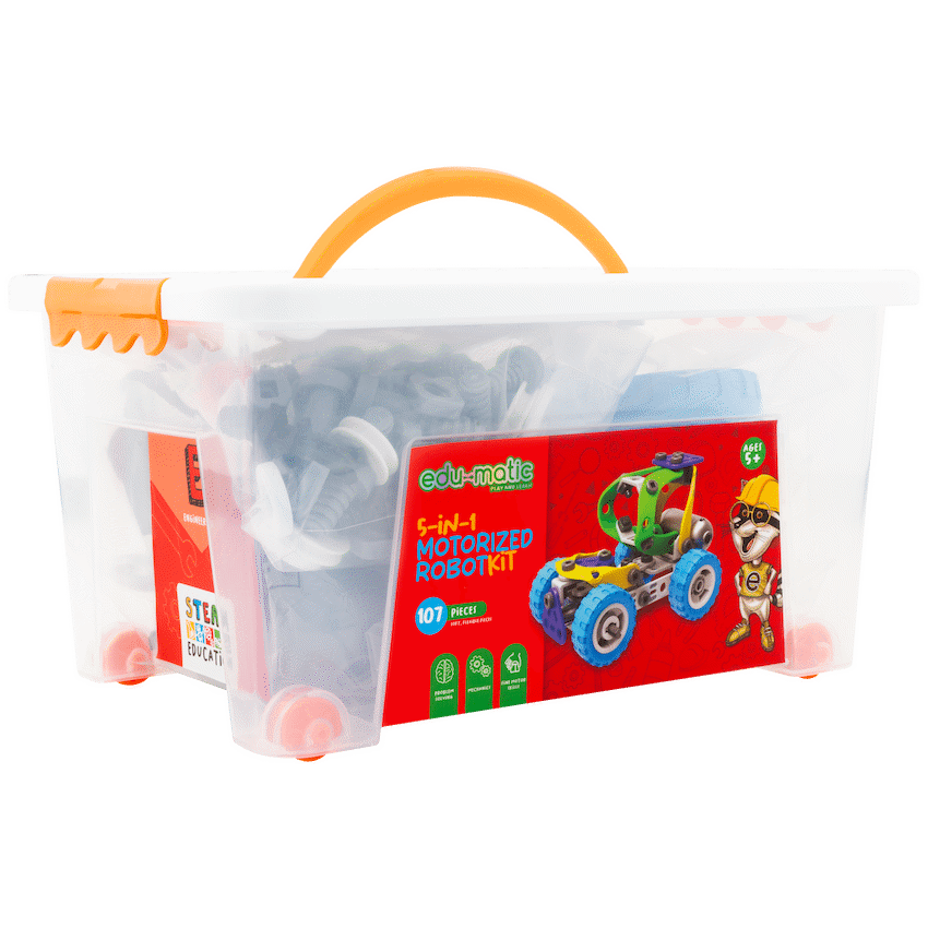 Edu Matic Edu-matic Flexi Build Robot Kit (107 pcs)