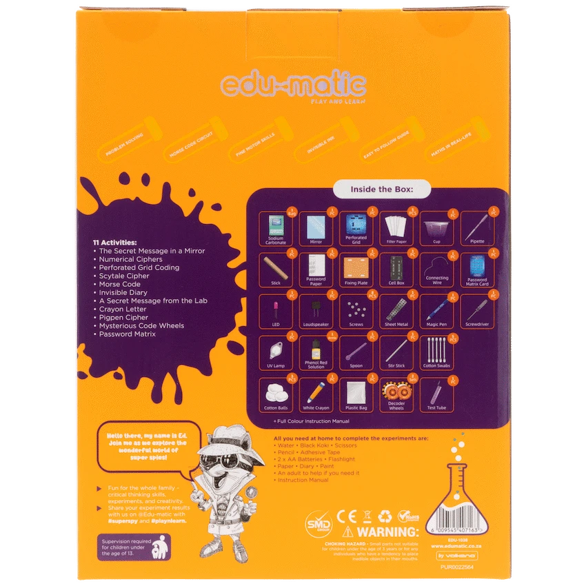 Edu Matic Toys and games 11 different spy activities for the super snoop