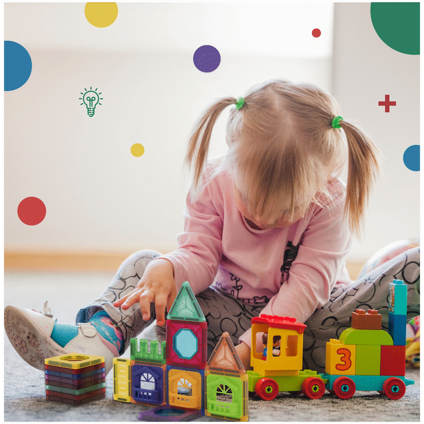 Edu Matic Toys and games 20 Magnetic Tiles and Windows