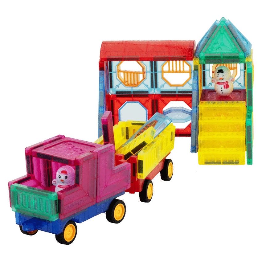Edu Matic Toys and games 73 Magnetic Tiles, Windows, Stickers and Snowmen