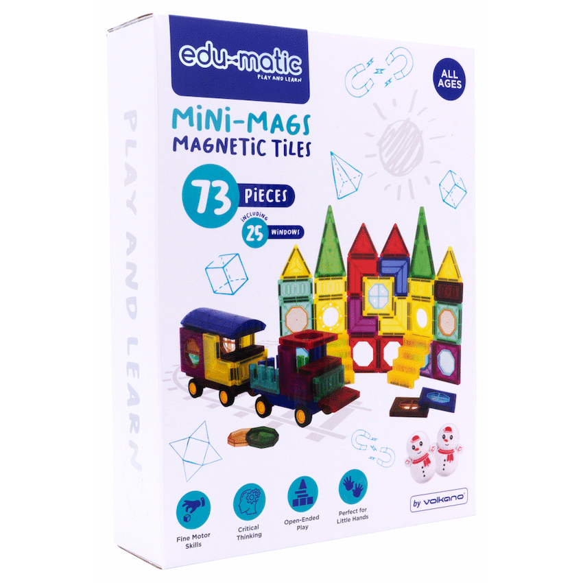 Edu Matic Toys and games 73 Magnetic Tiles, Windows, Stickers and Snowmen