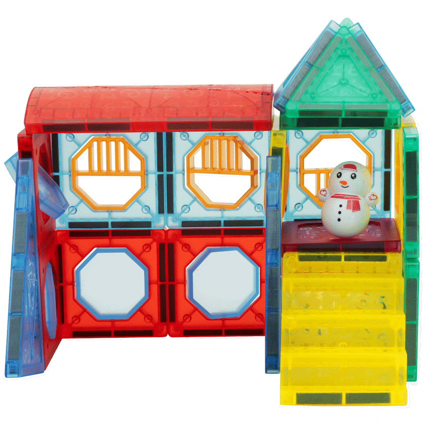 Edu Matic Toys and games 73 Magnetic Tiles, Windows, Stickers and Snowmen