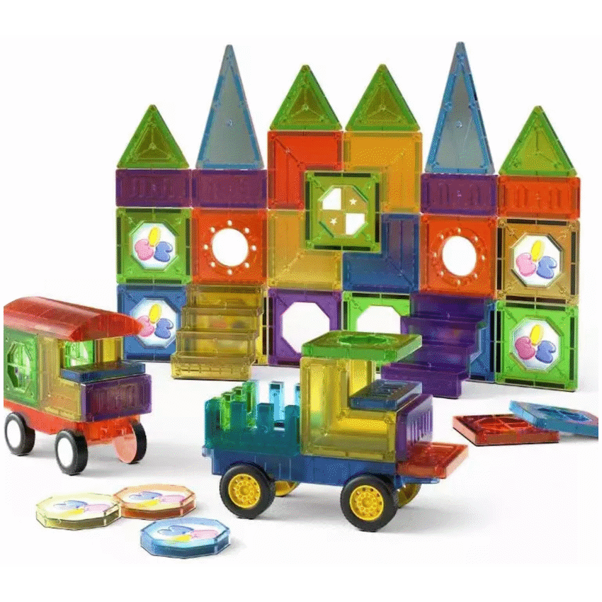 Edu Matic Toys and games 73 Magnetic Tiles, Windows, Stickers and Snowmen