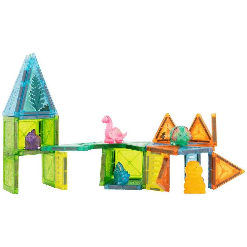 Edu Matic Toys and games Edu-matic Mini-Mags 44pc Dinosaurs Magnetic Tiles