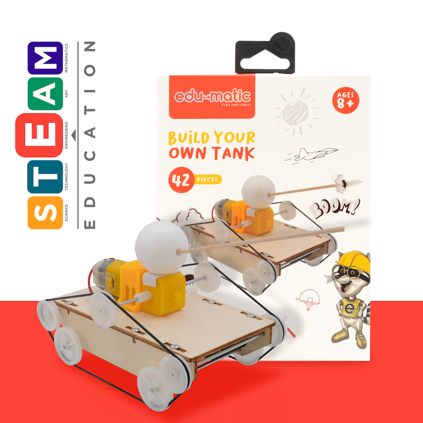 Edu Matic Toys and games EduMatic - Build a Tank with This Easy to Use Tank Kit