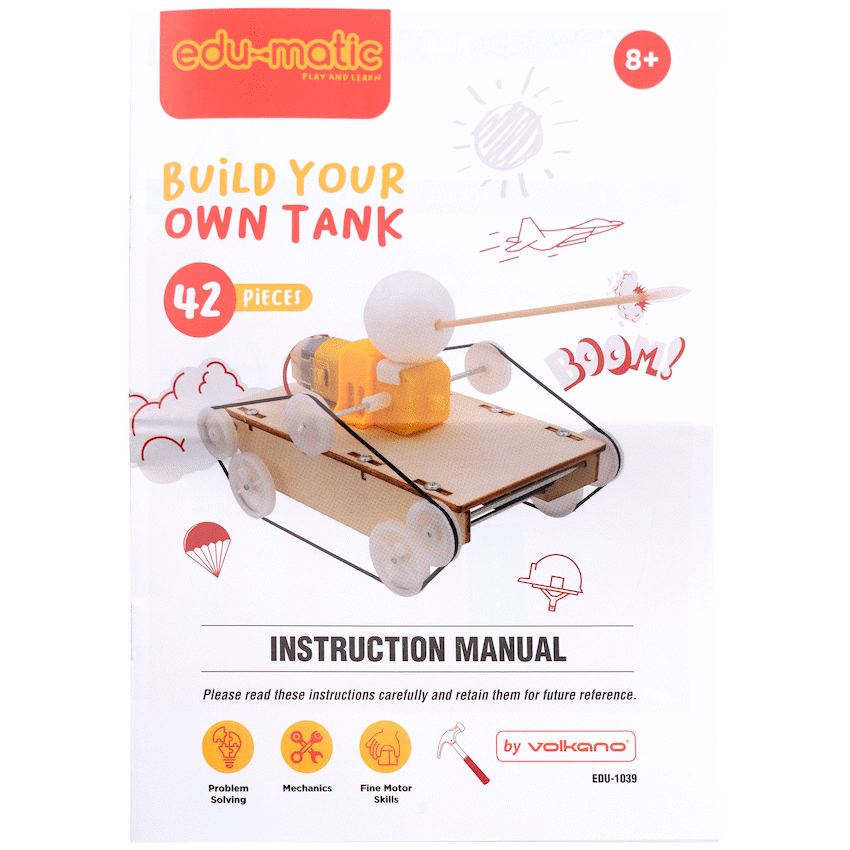 Edu Matic Toys and games EduMatic - Build a Tank with This Easy to Use Tank Kit