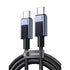UGREEN Type-C To Type-C Braided Cable 240W 2 Metre - Grey