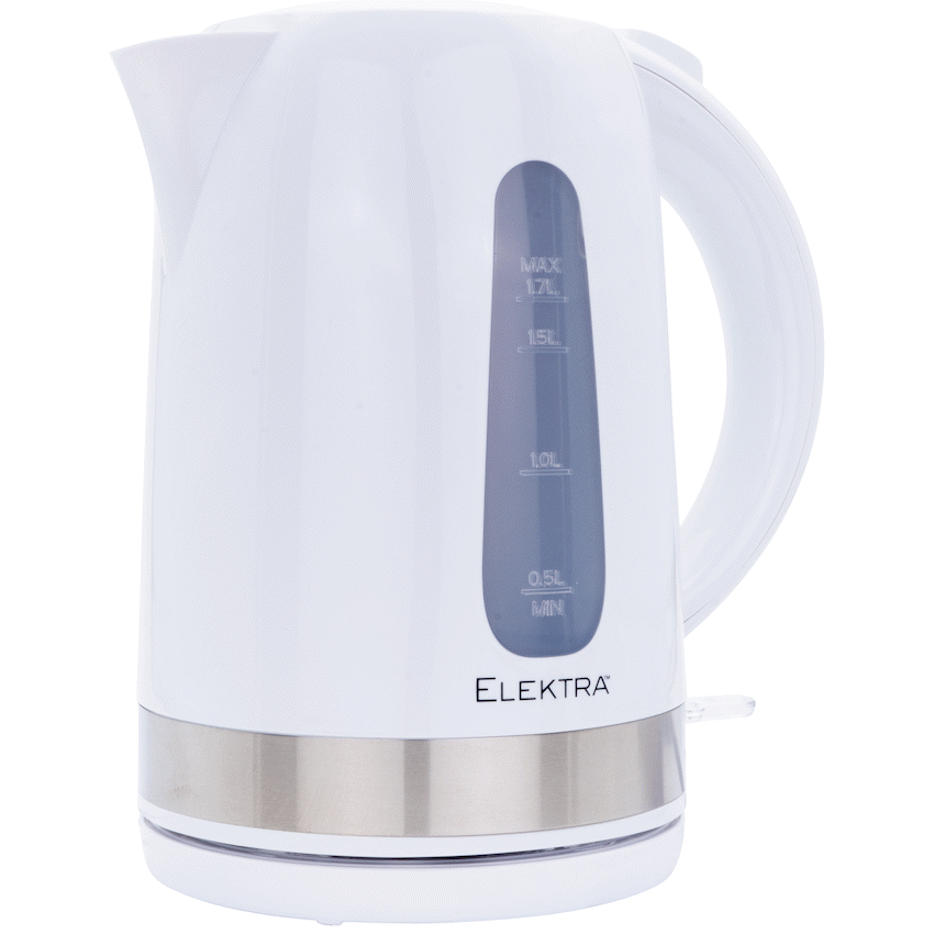 Elektra Kitchen and Home Elektra 1.7l Plastic Kettle - White