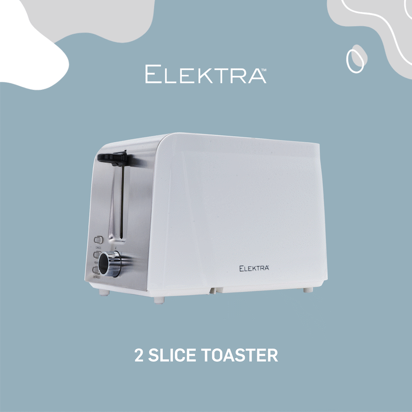 Elektra Kitchen and Home Elektra - 2-Slice Toaster - White