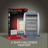 Elektra Kitchen and Home Elektra 3 Bar Halogen Heater