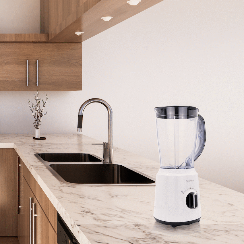 Elektra Kitchen and Home ELEKTRA - 500W 1.5L JUG BLENDER (PLASTIC JUG)
