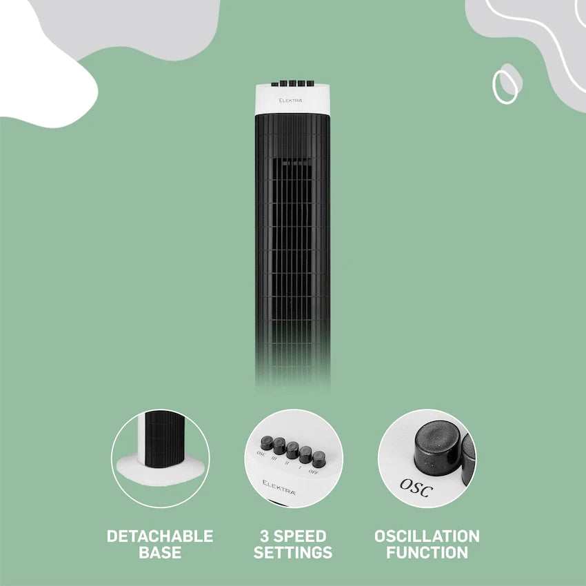 Elektra Kitchen and Home Elektra 78cm Tower Fan