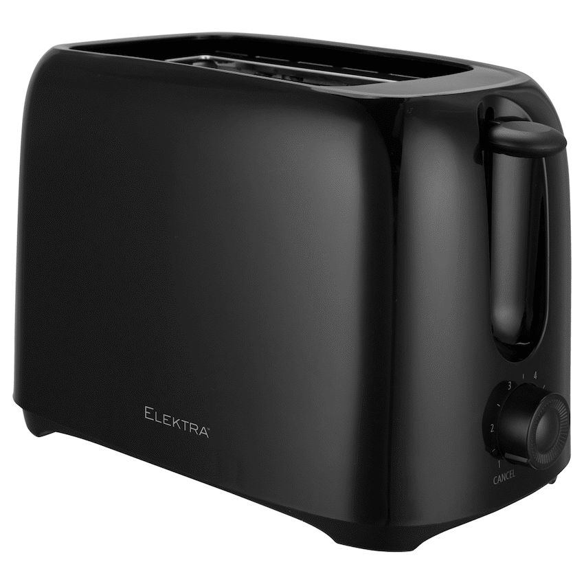 Elektra Kitchen and Home Elektra Basic 700w 2-Slice Toaster - Black