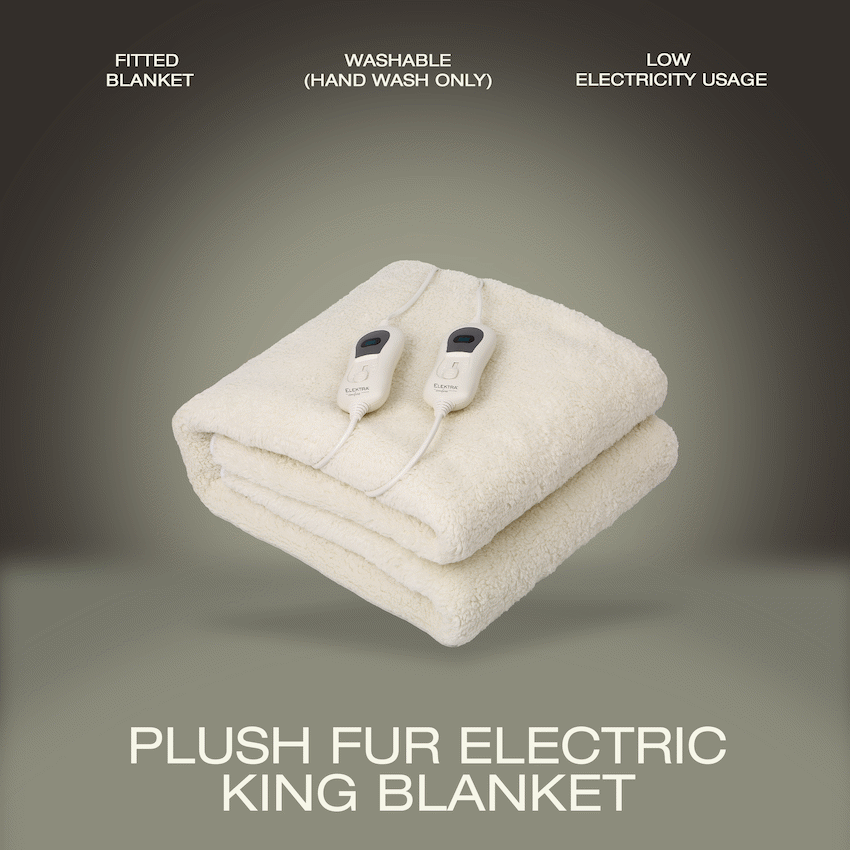 Elektra Kitchen and Home Elektra Comfort Electric Blanket - King - Fur